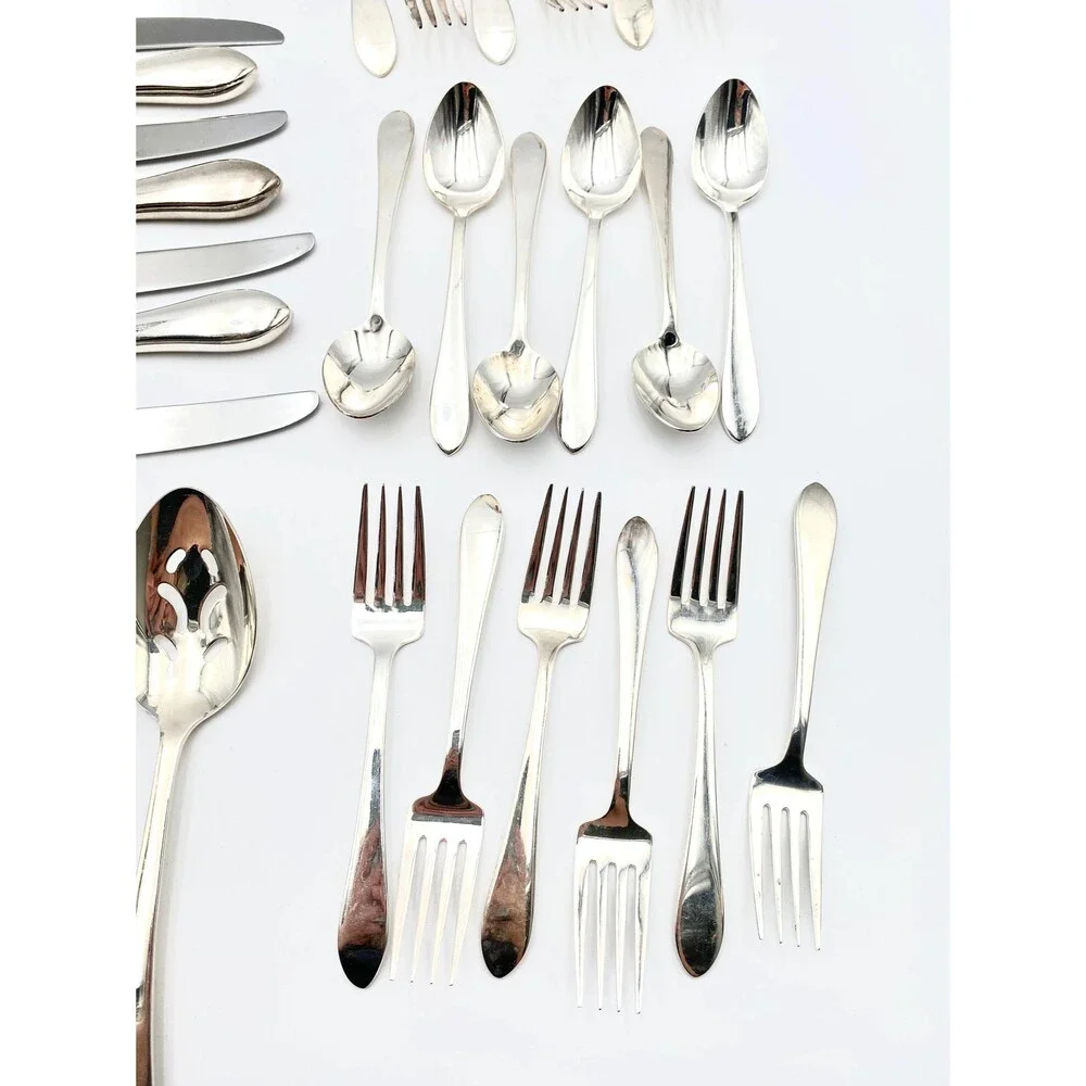 Rogers Bros “Kimberly” EP Silverware, 1847 - Service for 12